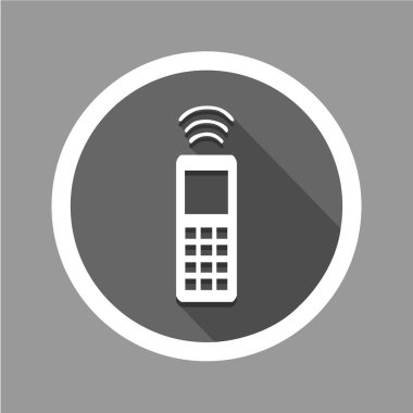 Telefon simgesi herhangi bir kullanım için harika. Vektör Eps10.