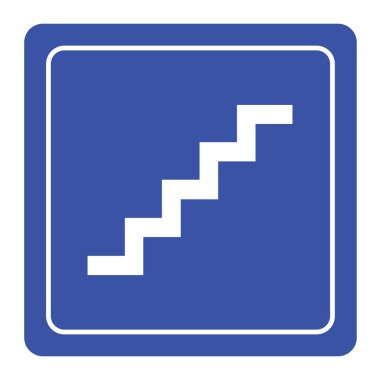 Merdiven simgesi herhangi bir kullanım için harika. Vektör Eps10.