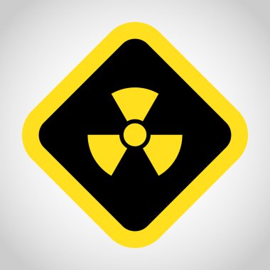 Radyoaktivite simgesi herhangi bir kullanım için harika. Vektör Eps10.