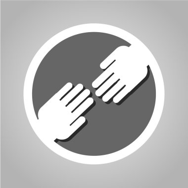 El simgesi herhangi bir kullanım için harika. Vektör Eps10.