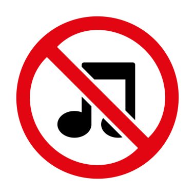 Hiçbir müzik simgesini herhangi bir kullanım için harika. Vektör Eps10.