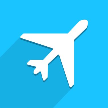 Uçak simgesi herhangi bir kullanım için harika. Vektör Eps10.