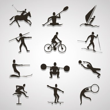 Icons set spor. Vektör Eps10.