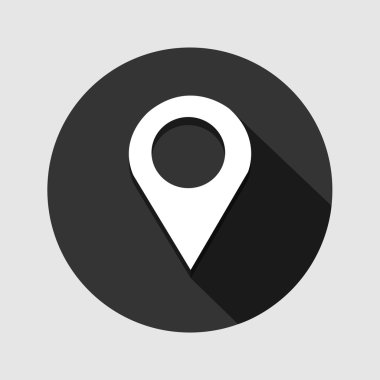 PIN simgesi herhangi bir kullanım için harika. Vektör Eps10.