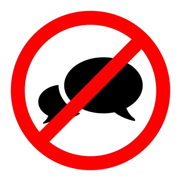 No talk icon great for any use. Vector EPS10. — Stock Vector