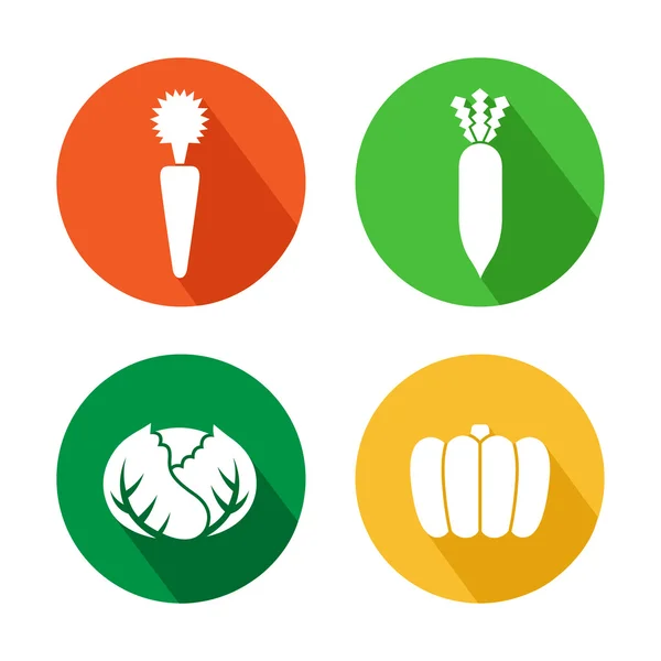 Conjunto de verduras icono ideal para cualquier uso, Vector EPS10 . — Vector de stock