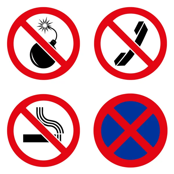 Verbod ondertekent pictogram groot voor elk gebruik. Vector Eps10. — Stockvector