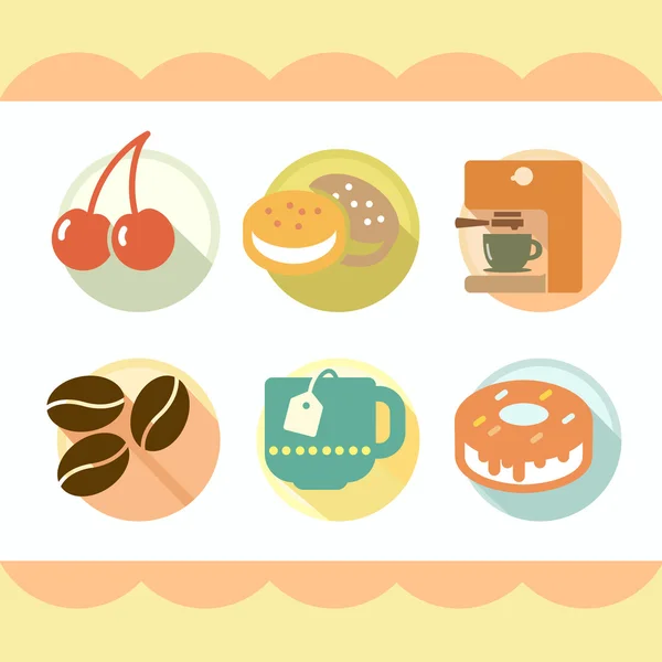 Cute Food and drink icono ideal para cualquier uso. Vector EPS10 . — Vector de stock