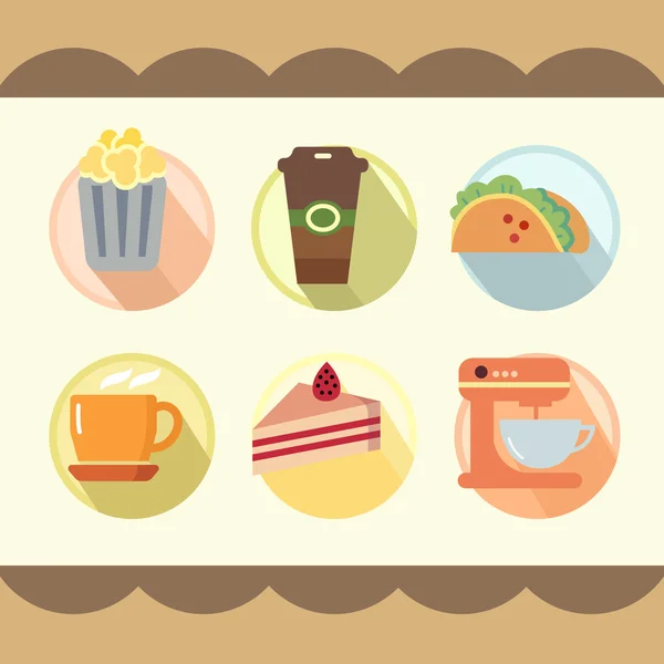 Icono de comida y bebida ideal para cualquier uso. Vector EPS10 . — Vector de stock