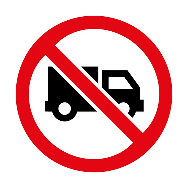 No truck icon great for any use. Vector EPS10. — Stock Vector