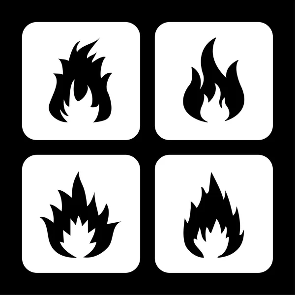 Fire icon great for any use. Vector EPS10. — Stock Vector