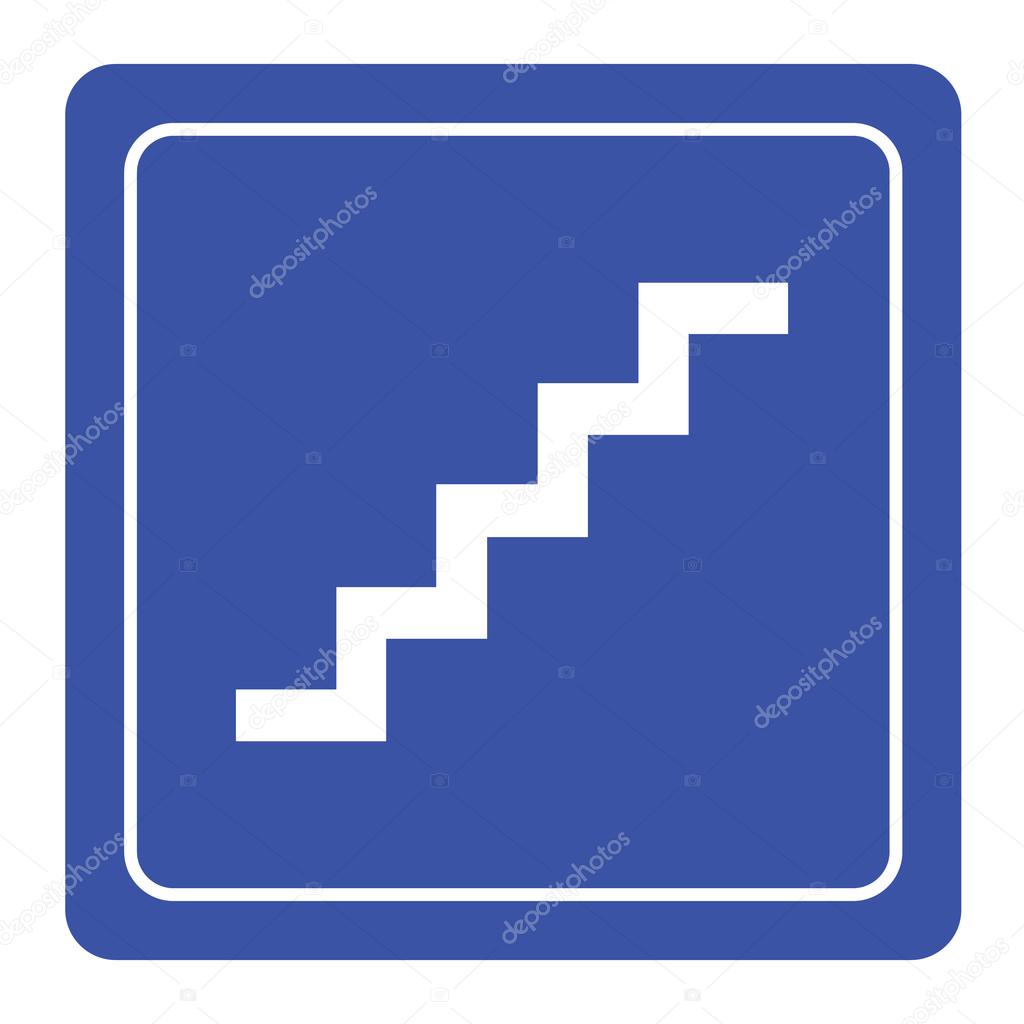 Stair icon great for any use. Vector EPS10.