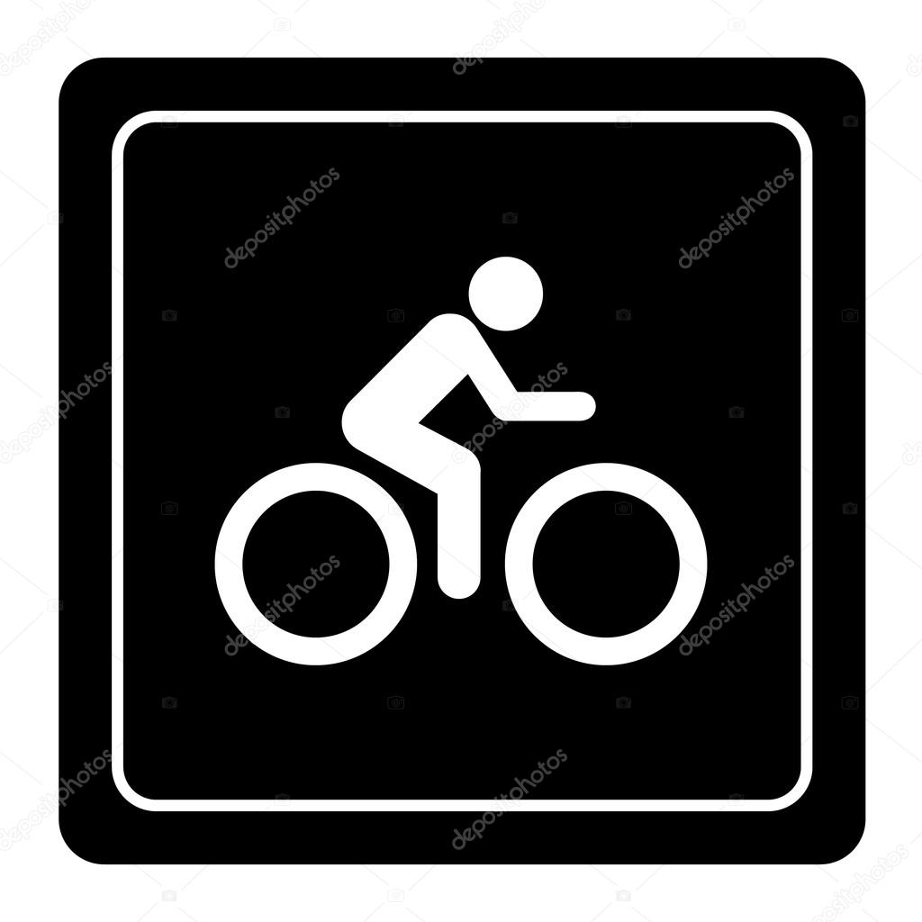 A man Bike icon great for any use. Vector EPS10.