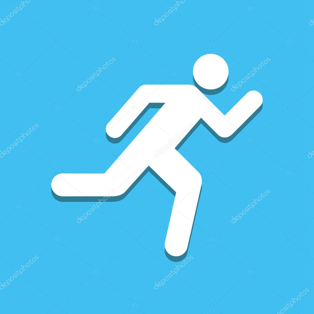 Run icon great for any use. Vector EPS10.