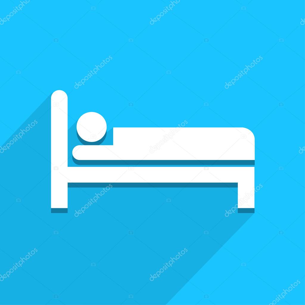 Bed icon great for any use. Vector EPS10.