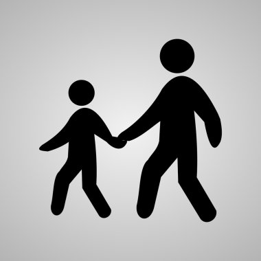 Yaya geçidi simgesi herhangi bir kullanım için harika. Vektör Eps10.