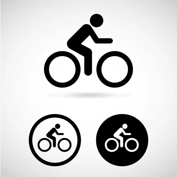 Icono de bicicleta ideal para cualquier uso. Vector EPS10 . — Archivo Imágenes Vectoriales