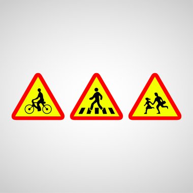 Crosswalk icon great for any use. Vector EPS10. clipart