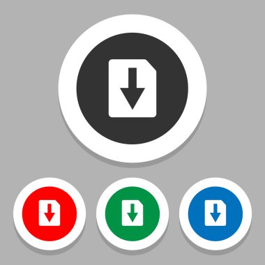 Dosya simgeleri herhangi bir kullanım için büyük ayarlayın. Vektör Eps10.