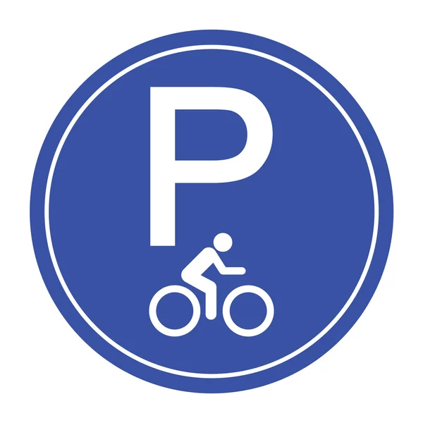 Ícone de estacionamento de bicicleta grande para qualquer uso. Vetor EPS10 . —  Vetores de Stock