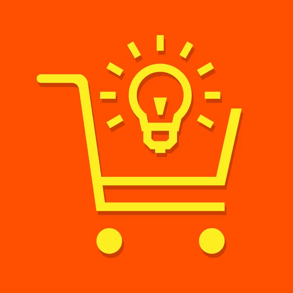 Shopping Cart pictogram geweldig voor elk gebruik. Vector Eps10. — Stockvector