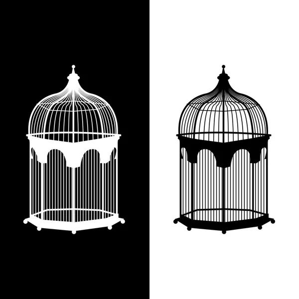 Birdcage icons set great for any use. Vector EPS10. — Stock Vector