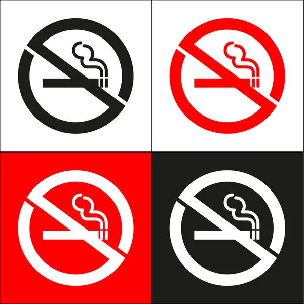 Geen rookvrije pictogram geweldig voor elk gebruik. Vector Eps10. — Stockvector