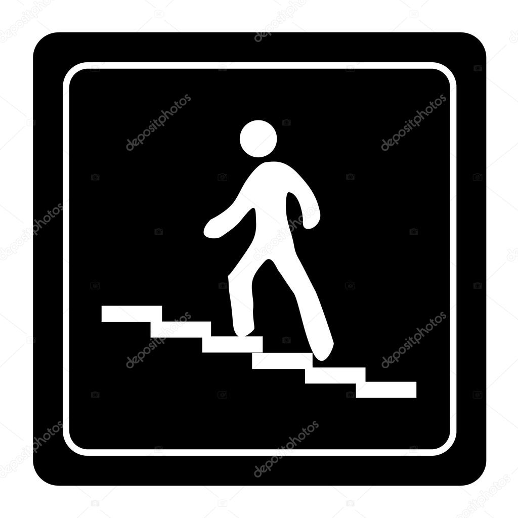 Stairs icons set great for any use. Vector EPS10.