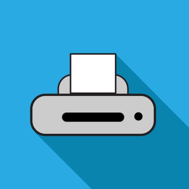 Yazdırma simgesi herhangi bir kullanım için harika. Vektör Eps10.