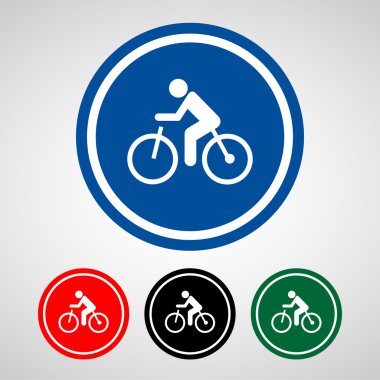 Bisiklet simgeleri herhangi bir kullanım için büyük ayarlayın. Vektör Eps10.