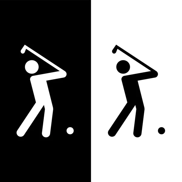 Golf club icons set great for any use. Vector EPS10. — Stock Vector