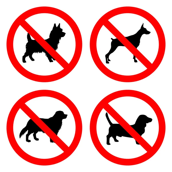 No Dog Sign icon great for any use. Vector EPS10. — Stock Vector