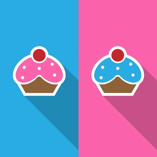Cupcake icon great for any use. Вектор S10 . — стоковый вектор