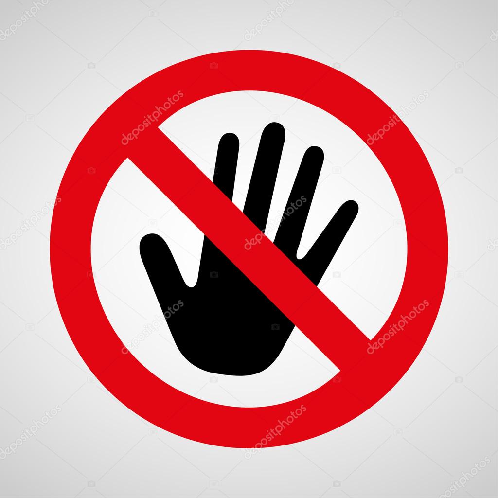 No touch icon great for any use. Vector EPS10.
