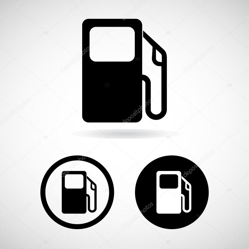 Gas station icon great for any use. Vector EPS10.