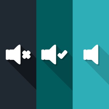 Ses ve hiçbir ses simgesi herhangi bir kullanım için harika. Vektör Eps10.