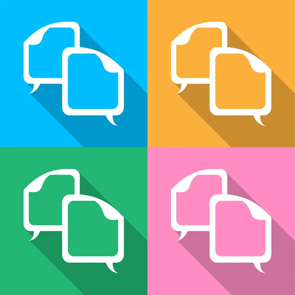 Message icons set great for any use. Vector EPS10. — Stock Vector