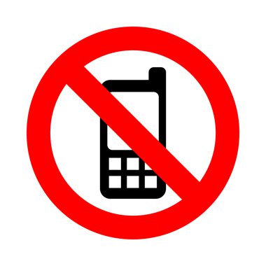 Hiçbir telefon simgesi herhangi bir kullanım için harika. Vektör Eps10.