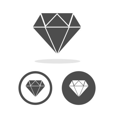 Dimond icons set great for any use. Vector EPS10. clipart