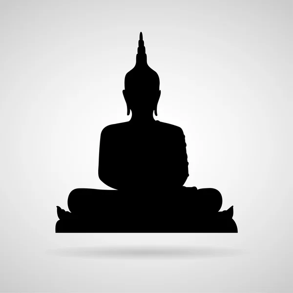 Buddha-Ikone für jeden Einsatz geeignet. Vektor eps10. — Stockvektor