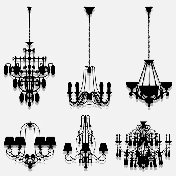 Iconos de lámpara vintage conjunto ideal para cualquier uso. Vector EPS10 . — Vector de stock