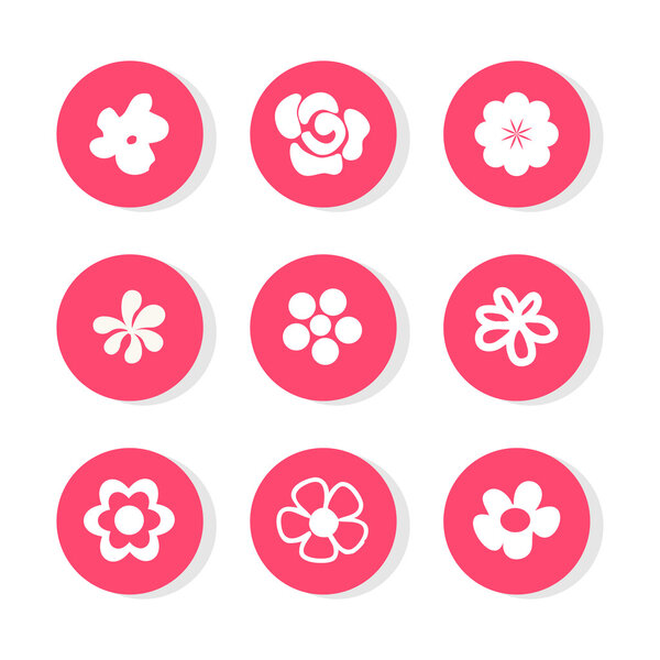 Flower icon great for any use. Vector EPS10.