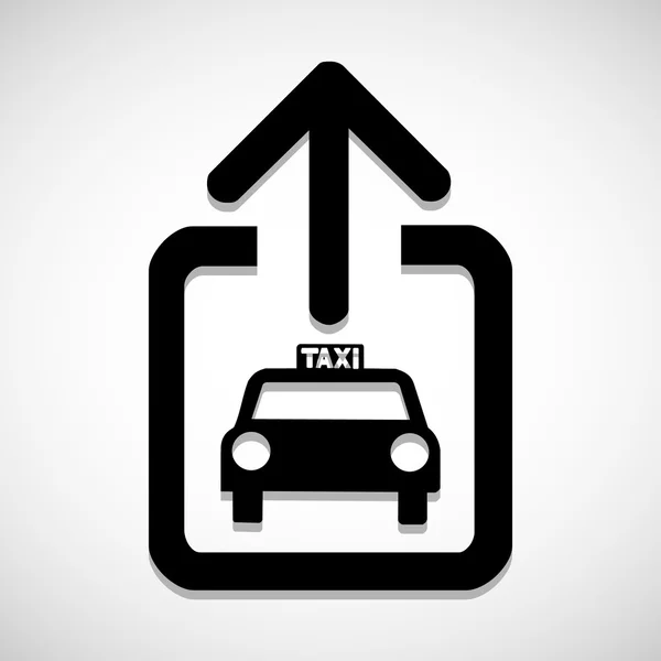 Ícone de táxi ótimo para qualquer uso. Vetor EPS10 . — Vetor de Stock