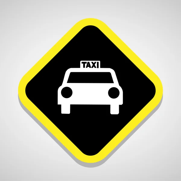 Taxi ikon nagy bármely felhasználásra. Vektoros Eps10. — Stock Vector