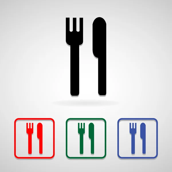 Comer iconos conjunto ideal para cualquier uso. Vector EPS10 . — Archivo Imágenes Vectoriales