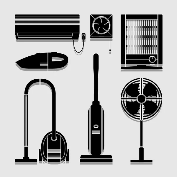 Electronics Home icons set great for any use. Vector EPS10. — Stock Vector