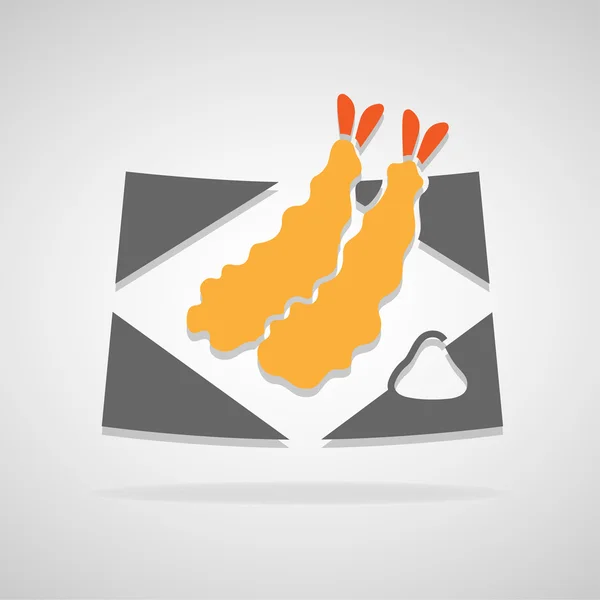 Icono tempura ideal para cualquier uso. Vector EPS10 . — Vector de stock