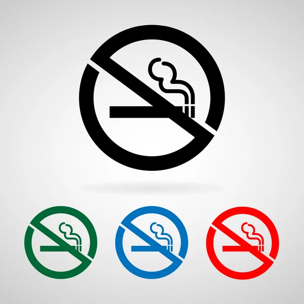 Rauchersymbole eignen sich für jeden Einsatz. Vektor eps10. — Stockvektor