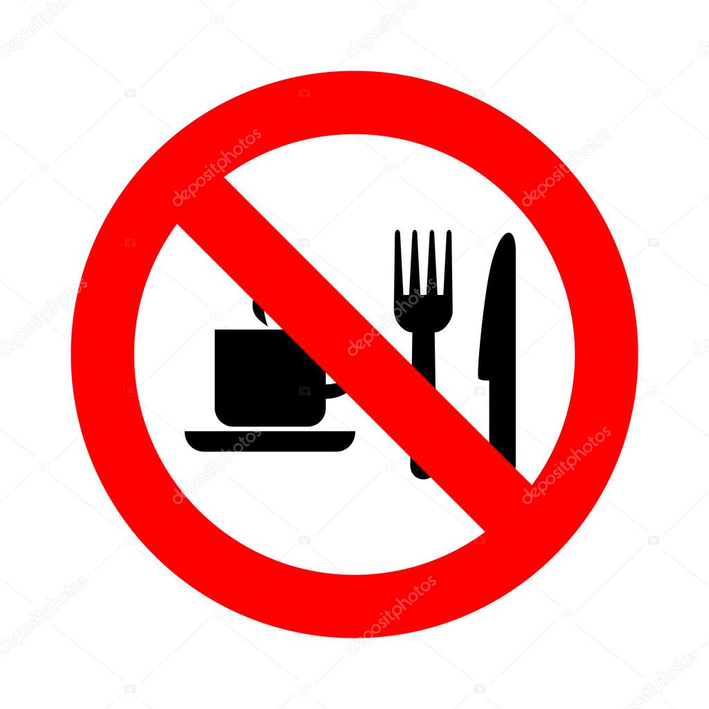 No eat No drink icon great for any use. Vector EPS10.