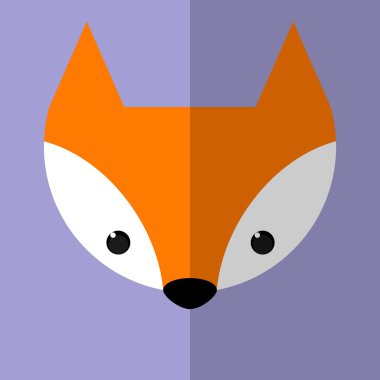 Fox simgesi herhangi bir kullanım için harika. Vektör Eps10.
